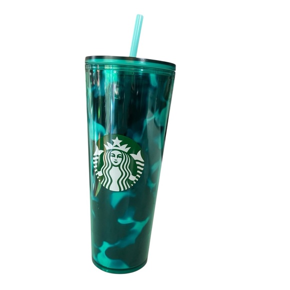 Starbucks Teal Camouflage Tumbler - Picture 8 of 10